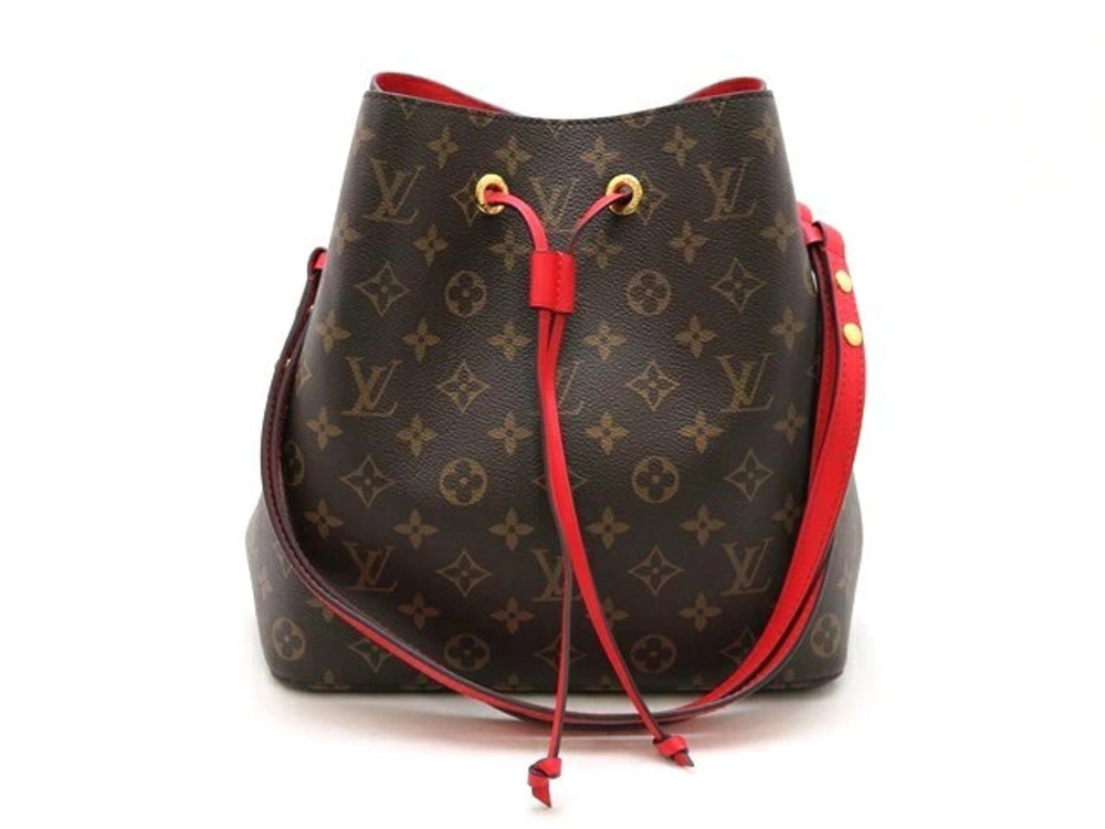 LOUIS VUITTON Neo Noe Shoulder Bag Monogram Coquelicot Red